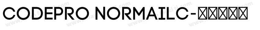 CodePro NormaILC字体转换